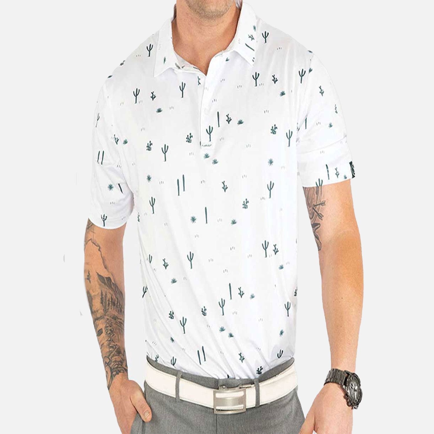 cactus golf shirt