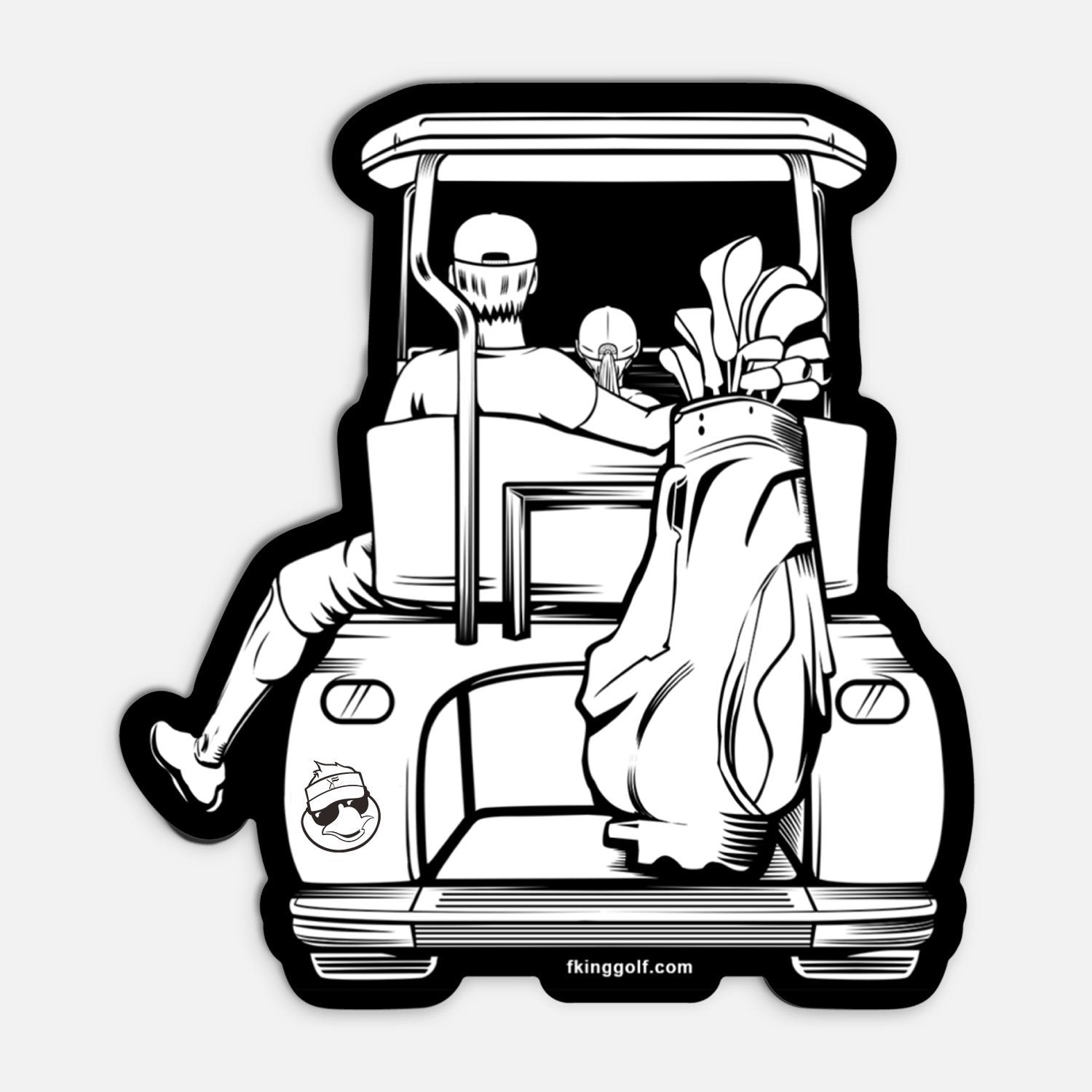 Dad & Daughter Golf Cart Sticker