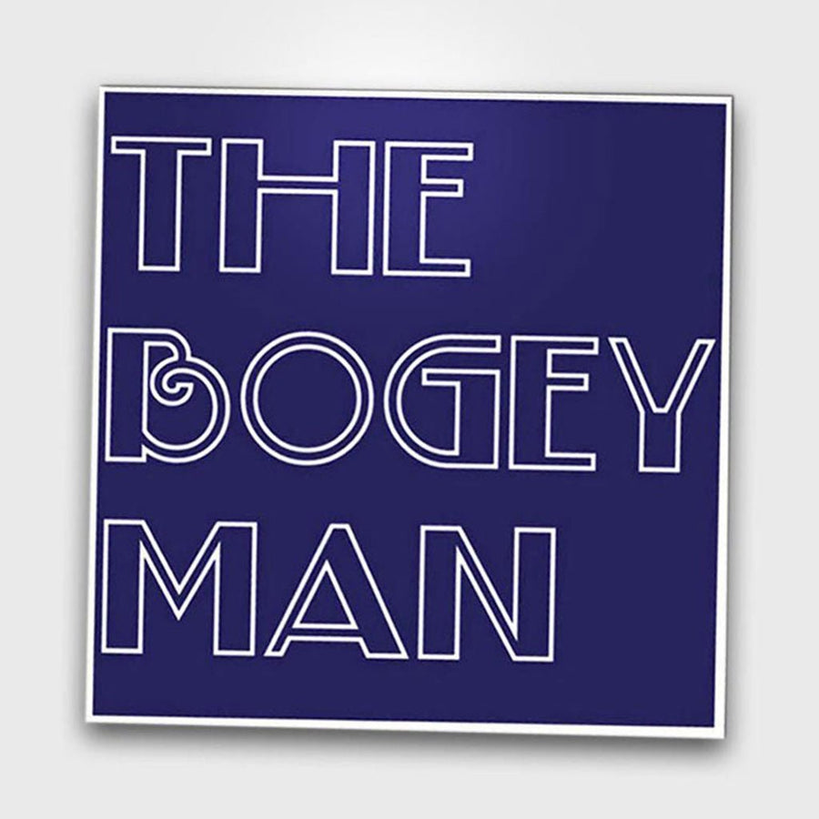 Bogey Man Sticker.