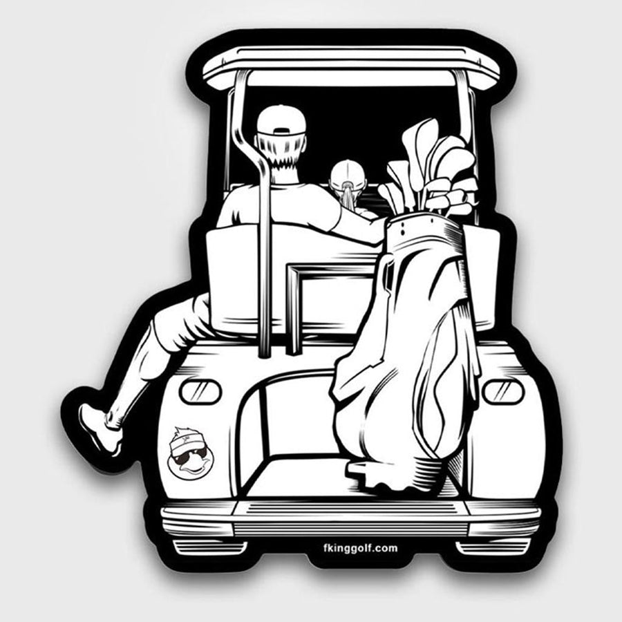 Dad & Daughter Golf Cart Magnet.