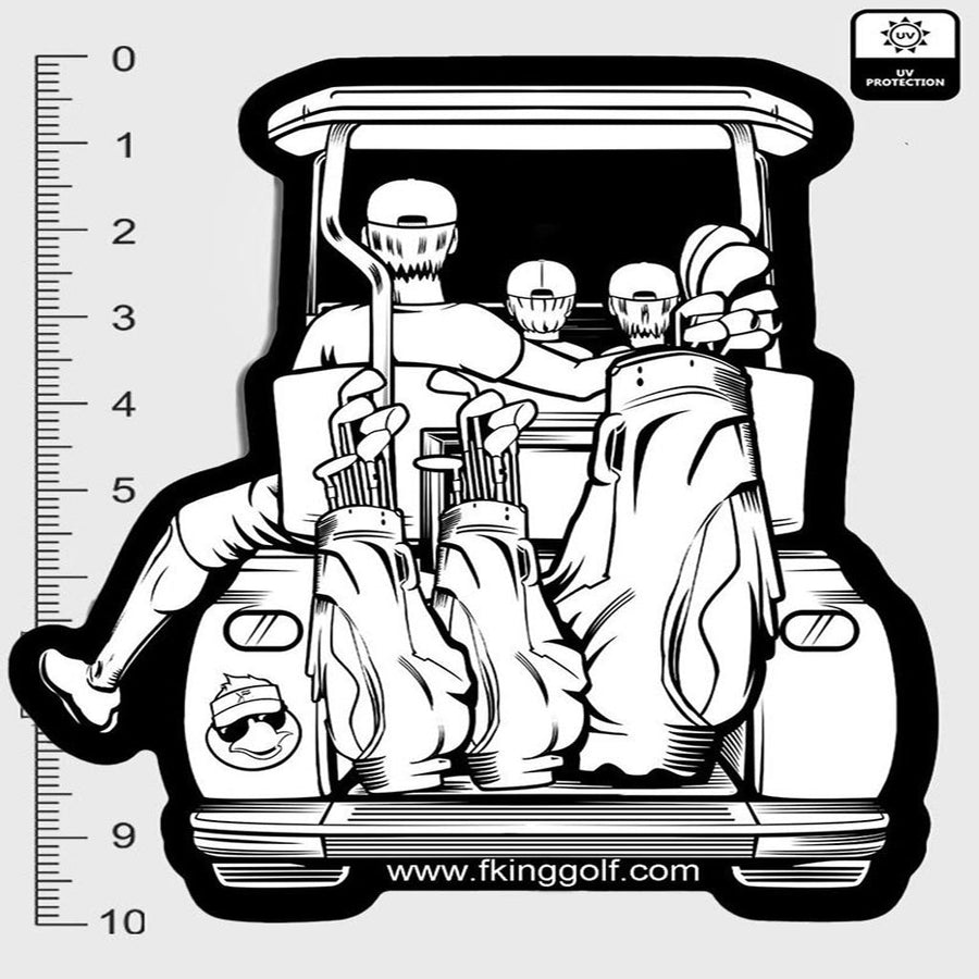 Dad & Sons Golf Cart Car Decal.