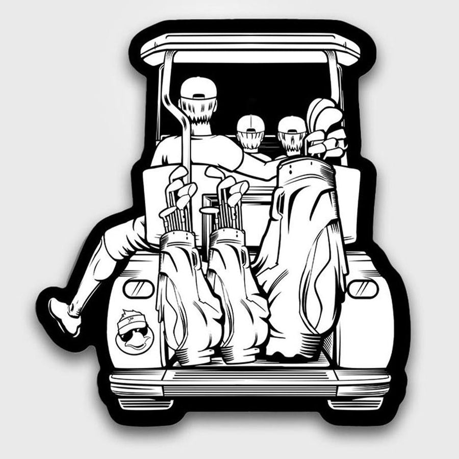 Dad & Sons Golf Cart Sticker.