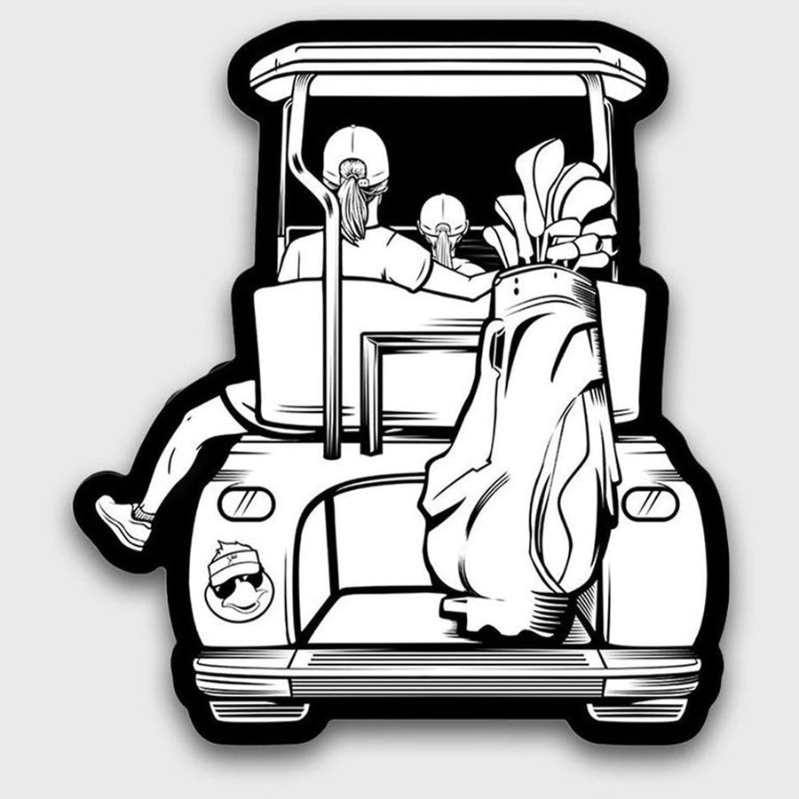 Mom & Daughter Golf Cart Sticker.