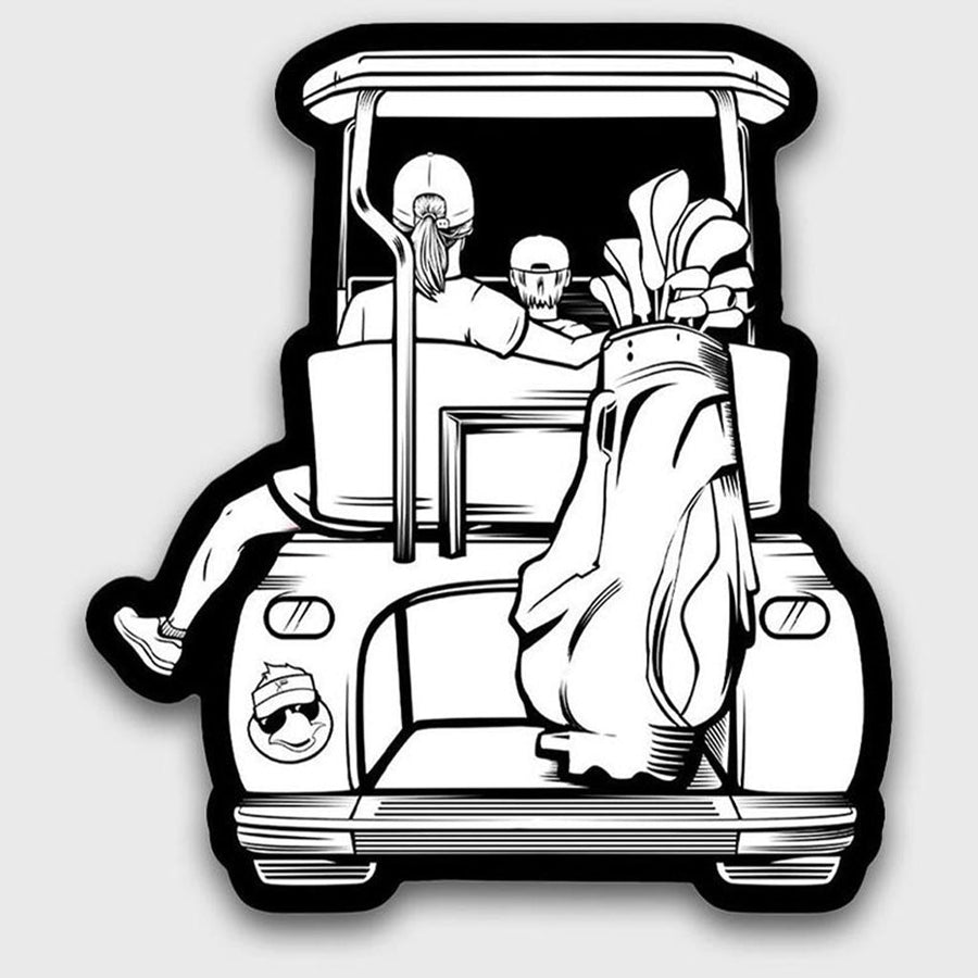 Mom & Son Golf Cart Sticker.